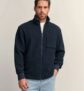 Navy Blue Zip Through Borg Fleece (All Sizes) Free C&C