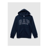 Navy Logo Zip Hoodie