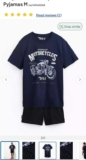 Navy Motorbike Graphic Shortie Pyjamas M