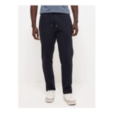 Navy Seam Front Pique Joggers