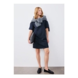 Navy Suedette Mini Shift Dress Navy 8