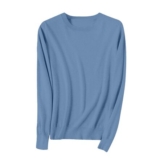 Navy Womens Knitted Crew Neck Jumper