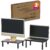 Neatzon Universal Monitor Stand 2 Pack 3-Height Adjustable Desktop Riser with Cable Management Ties