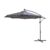 Neo 3M Banana Cantilever Parasol with LED Lights, Grey