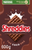 Nestlé Cereals – Shreddies Breakfast Cereal – Bitesize Wholegrain Wheat Cereal – The Coco One – High Fibre, 5 Vitamins & Iron – 600g