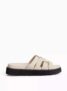 Neutral Cage Footbed Sandals Size 3. Free C&C