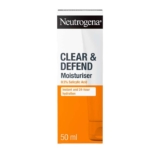 Neutrogena Clear and Defend Moisturiser 50 ml, Oil-Free Daily Face Cream for Spot-Prone Skin, with Purifying 0.5% Salicylic Acid £3.80 S&S