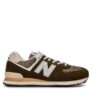New Balance 574 Mens Trainers – Colour: Calcium/Silver – Sizes 7/8/9