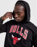 New Era NBA Chicago Bulls Hoodie, Black, Size XS-S, Free C&C