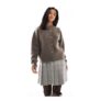 New Look Petite Box Pleat Mini Skirt in Brown Check