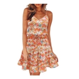 Newshows Floral Strappy Summer Dress, UK, Beach Casual, Small