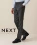 Next Mens 2 Pack Slim Fit Smart Trousers (£8.25 Each) Grey Charcoal Navy – Free Click & Collect