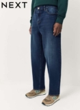 Next Mens Blue Mid Barrel Fit Classic Stretch Cotton Denim Jeans / Black Tapered £10 – Sizes 28 – 42 – Free Click & Collect
