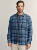 Next Navy Blue Check Twill Shacket Sizes XS-2XL Free C&C