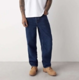 Next mens Blue Classic Vintage Relaxed Fit Vintage Wash Denim Jeans – Size 28-40 – free click and collect