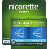 Nicorette Cools 2mg Lozenge, 160 Pieces (4 x 40 Packs), Effective and Discreet Stop Smoking and Stop Vaping Aid, Nicotine Lozenges – Prime