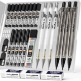 Nicpro 6 Piece Mechanical Pencil Set with Case, Drawing Pencils Lead refills Colour Refills (£7.64 W/S&S) – by nicproshop FBA