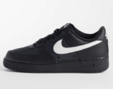 Nike Air Force 107 LV8 tech trainers in black with code
