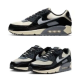 Nike Air Max 90 QS Sneaker, Sizes 3.5-8 in Sail, Light Smoke Grey, Black & Coconut Milk