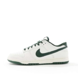 Nike Dunk Low Retro Trainers In Off White And Green, Size 6 – W/Code