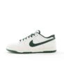 Nike Dunk Low Retro Trainers In Off White And Green, Size 6 – W/Code