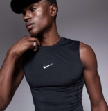 Nike Training Pro Dri-FIT Muscle Fit Vest in Black, M-2XL