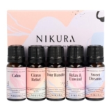 Nikura Essential Oils Blends Gift Set Calming Essential Oils for Diffusers
