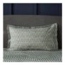 Nils Geometric 144 Thread Count Green Oxford Pillowcase