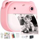 NimNik Instant Print Camera, Kids Camera Birthday Gifts Digital Camera with 32GB Card, 3 Paper Rolls 1080P HD Video