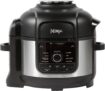 Ninja Foodi 9-in-1 Multi Cooker, 6L with 9 Cooking Functions, Pressure Cook, Air Fry, Slow Cook, Grill and More, Brushed Steel & Black, OP350UK