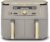 Ninja MAX Dual Zone Digital Air Fryer, 2 Drawers, 9.5L, 6-in-1, Uses No Oil, Air Fry, Max Crisp, Roast, Bake, Reheat, Dehydrate, Non-Stick, Dishwasher Safe Baskets, Stone Gold DZ400UKSTGD