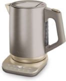 Ninja Perfect Temperature Kettle, 1.7L, with Temperature Control, LED Display, Stone/Gold KT201UKSTGD – Prime Price