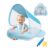 Ninonly Baby Float with Canopy, UPF50, Detachable Adjustable Shoulder Straps