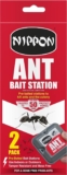 Nippon Ant Bait Station Twin Pack, Pre-Baited, Suitable For Indoor & Outdoor Use, Tamper Resistant And Mess Free, Kills Ants And Their Nest, Trusted For Over 50 Years (packaging may vary)