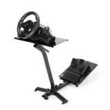 Nitho RS-2 Drive Pro Stand 3 Foldable Racing Stand in Sturdy Metal Structure with Preset Holes, Adjustable Angle Wheel plate and Pedal