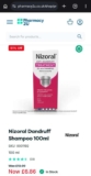 Nizoral shampoo (for fellow sufferers) 100ml bottle 51% off. Order as single up to 3 bottles for a total of £23 including delivery.