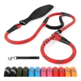 No-Pull Slip Lead for Dogs, Reflective, 13mm X 1.8m, Red