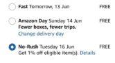 No Rush Delivery Save 1% at Amazon