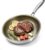 Non Stick Frying Pan 28cm, 18/10 Stainless Steel Frying Pan Non-Stick Titanium Coating, Ergonomic Handle, PTFE & PFOA Free, Suitable for All Hobs, Oven Safe, Dishwasher safe, Brown