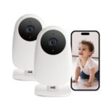Nooie 2K WiFi Baby Monitor with Night Vision (2-Pack)