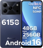 Note 56 Plus Mobile Phone Android 16 Smartphone, 48GB 256GB/2TB, 50MP Camera, 6150mAh & 6.56 HD 90Hz Display, Octa-Core 4G Dual Sim Free Unlocked Phones, Face ID/Fingerprint/NFC/OTG Purple
