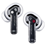 Nothing Ear (a) wireless ear buds with Active Noise Cancelling, Bass Enhance Algorithm and up to 42.5 hours of listening time – White