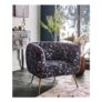 Nouveau Herons Velvet Chair
