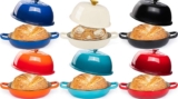 Nouvva Enamelled Cast Iron Dutch Oven Pot For Bread Baking 6 Quarts, 26cm 6 Colours Sold By Malmo BA (Prime Deal)