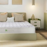 Novilla Double Mattresses, 8 Inch Pocket Sprung Mattresses with CertiPUR-US Foam and OEKO-TEX Fabric, Medium Firm 4FT6