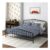 Novogratz Bushwick Metal Bed Black Superking