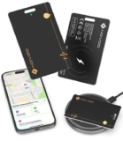 Novoo Tracker Card 2-Pack, Rechargeable Wireless Charging, Bluetooth Tracking Card, Waterproof (Only IOS) – Sold by Mbest EU / FBA