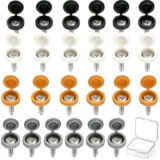 Number Plate Screws and Caps Kit, 48 Pcs (Black, White, Yellow and Grey) Sold by XiaoHongDianShangMao / FBA
