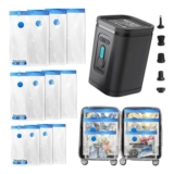 Nunemosk 9-Pack Vacuum Storage Bags with Wireless Electric Pump