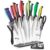 Nuovva 17-Piece Professional Kitchen Knife Set w/Knife Sharpener Peeler & Scissors – Multicolour/Copper Sold By Malmo / FBA (Voucher)